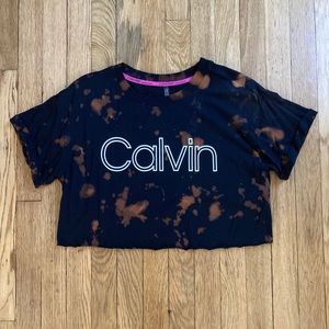 NWOT Calvin Klein cropped shirt